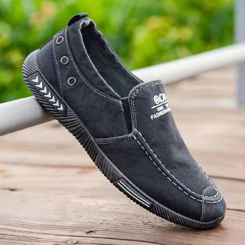Chaussures en toile denim pour hommes, mocassins d'été tendance et confortables pour la conduite en 