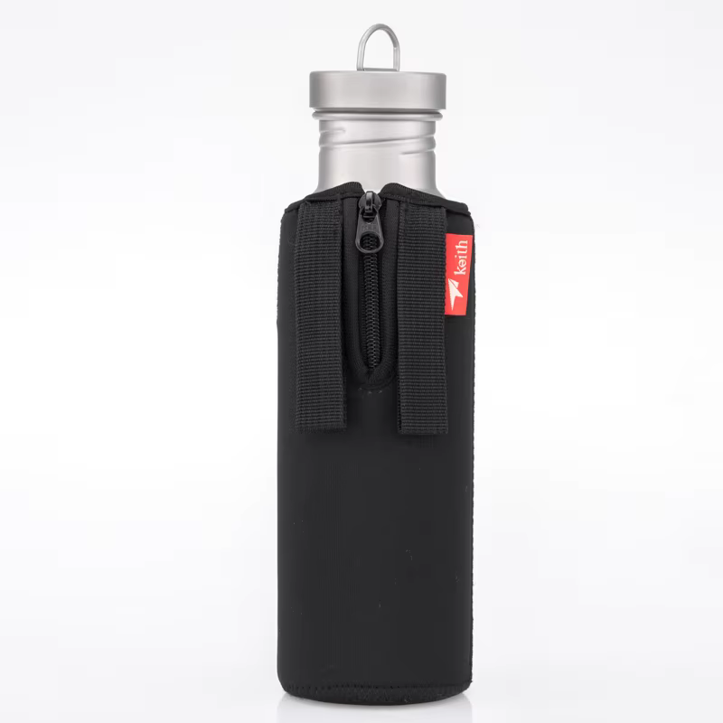 keith – bouteille d'eau en titane, Portable, anti-fuite, avec sac, pour Sport en plein air, voyage,