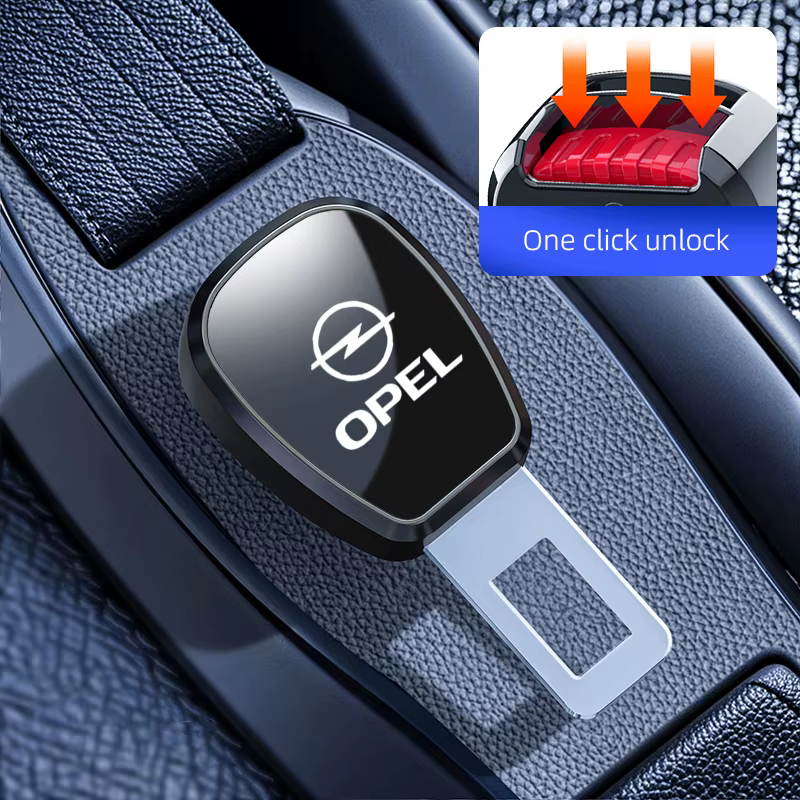 Extension de clip de ceinture de sécurité de voiture, accessoires d'emblème personnalisés pour Opel 