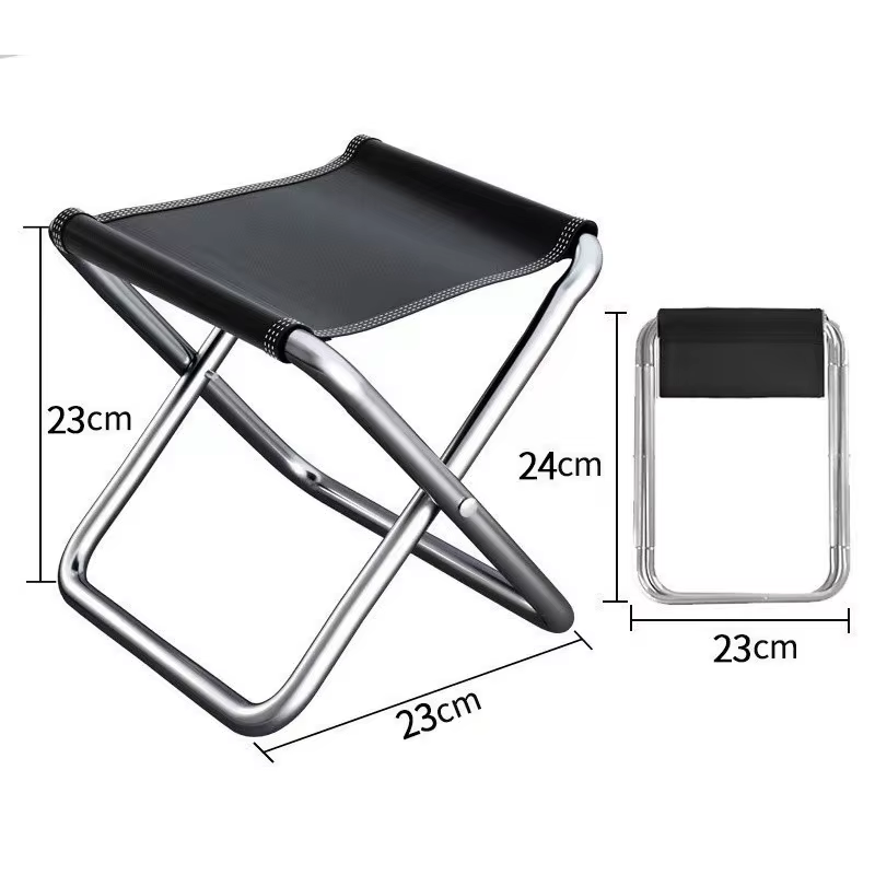 Tabouret pliant léger et portable avec sac de transport, mini chaise d'extérieur pour les voyages, f
