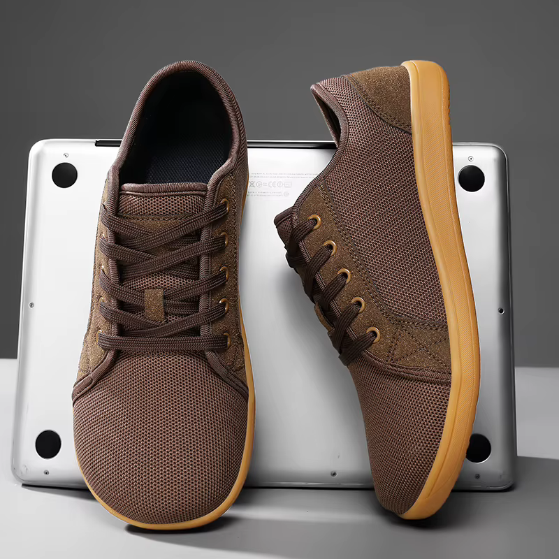 Chaussures de marche pieds nus pour hommes, baskets respirantes à bout large, simples et confortable