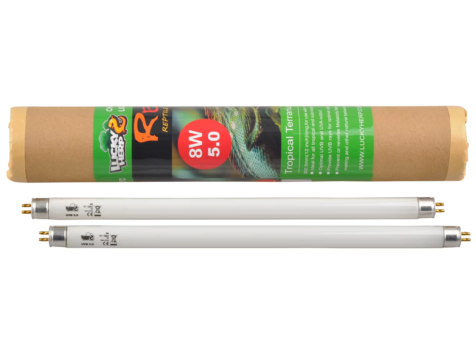 Tube de lampe de Terrarium Tropical 5.0, ampoule fluorescente pour Reptile, ampoule UVA UVB, paquet 