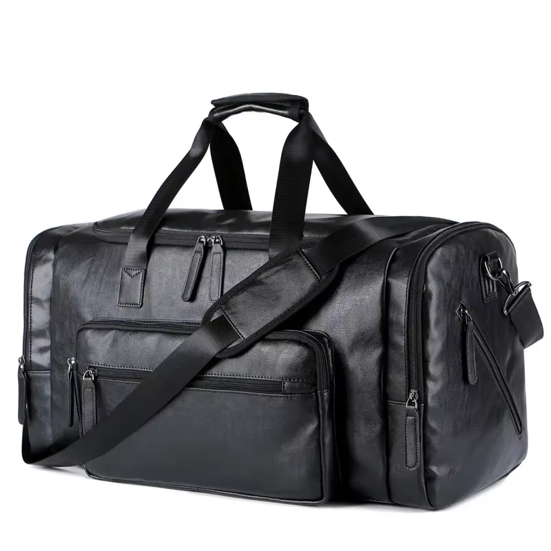 Sacs à main de voyage en cuir PU rétro pour hommes d'affaires, sac à bagages de grande capacité, sac