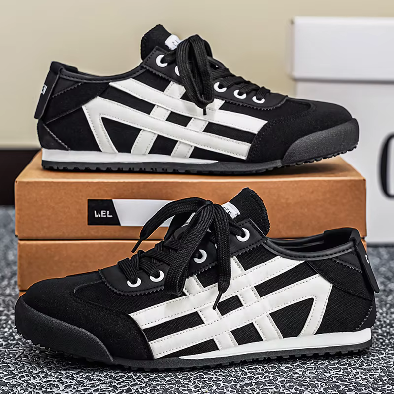 Chaussures de course classiques pour hommes, chaussures de sport à lacets, à semelle plate, à semell