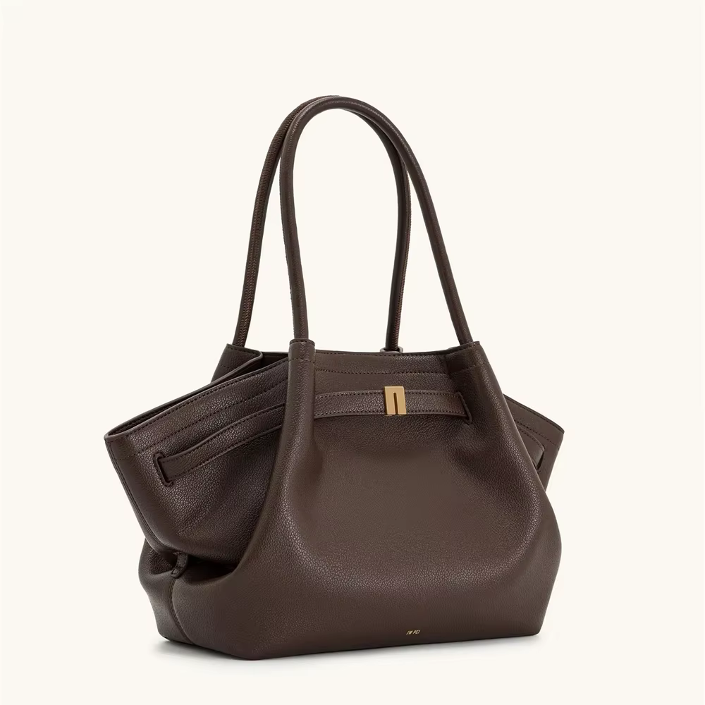 Sac à bandoulière JW PEI2026 pour femme, sac de créateur grande capacité marron foncé avec pochette 