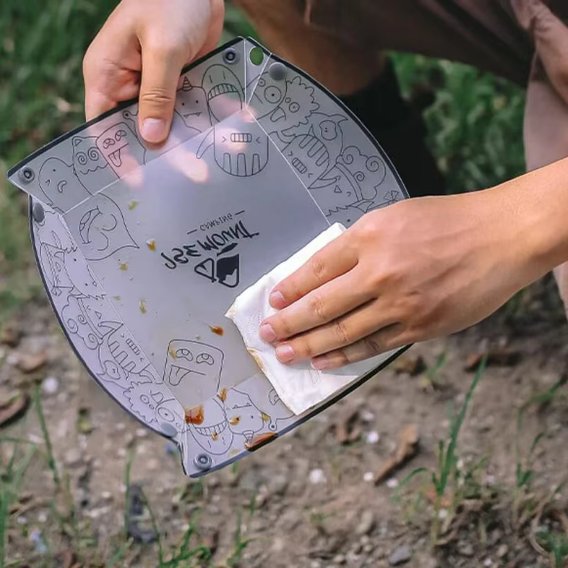 Ustensiles de camping légers et pliants pour l'extérieur, bol portable, QuePlate, filtre à café, ent