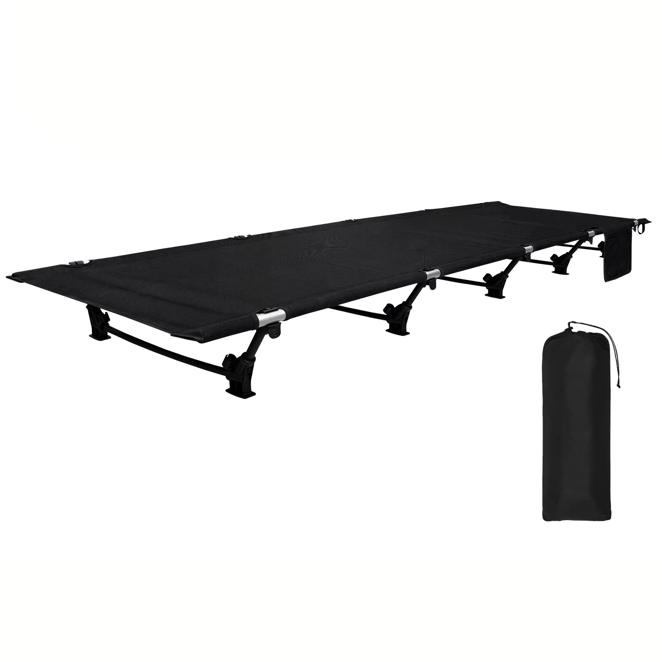 Lit de Camping lit pliant Portable extérieur ultraléger Compact tente lit pour Camping voyage sac à 
