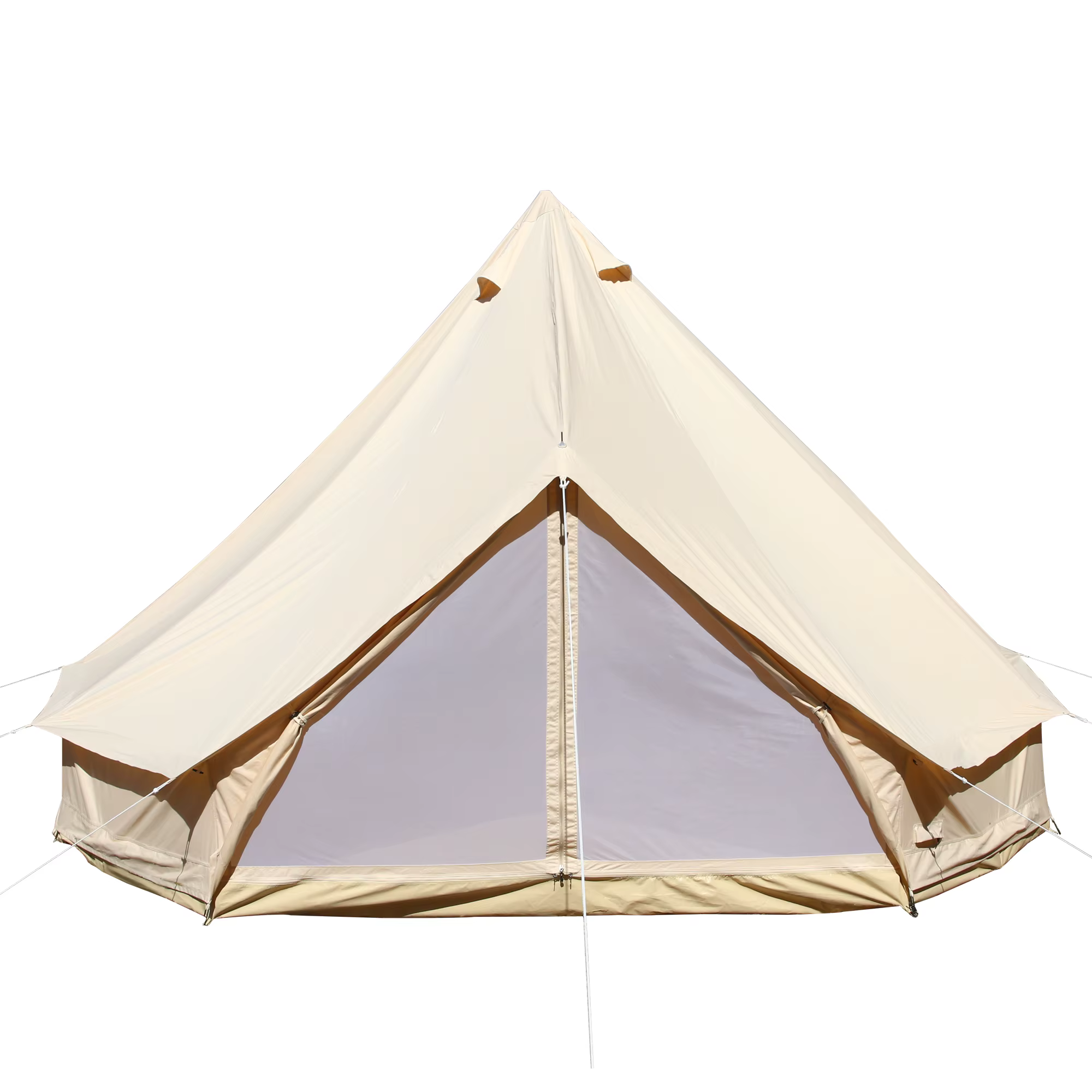 Tente cloche de luxe en toile de 5 mètres, modèle Sibley 300, pour l'extérieur, avec poêle à bois