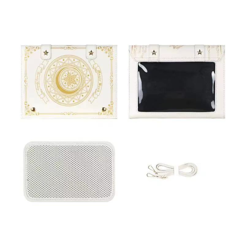 JIAERDI Lolita Style Star Anime nouveau Ita sac grande capacité en cuir Chic contrat livre magique s