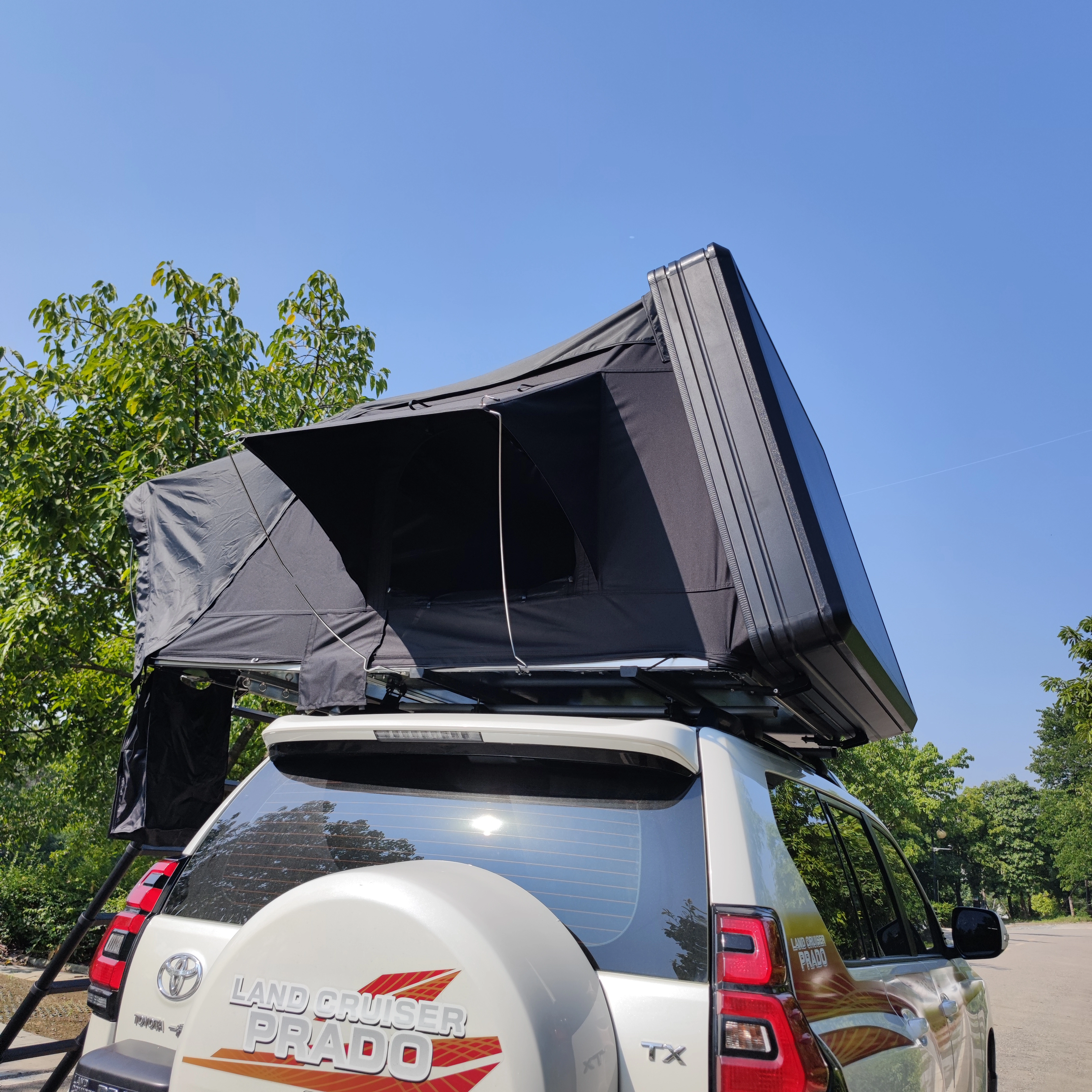 Tente supérieure de toit ouverte sur le côté, coque rigide, pour camion Tacoma 4x4, pour voiture, à