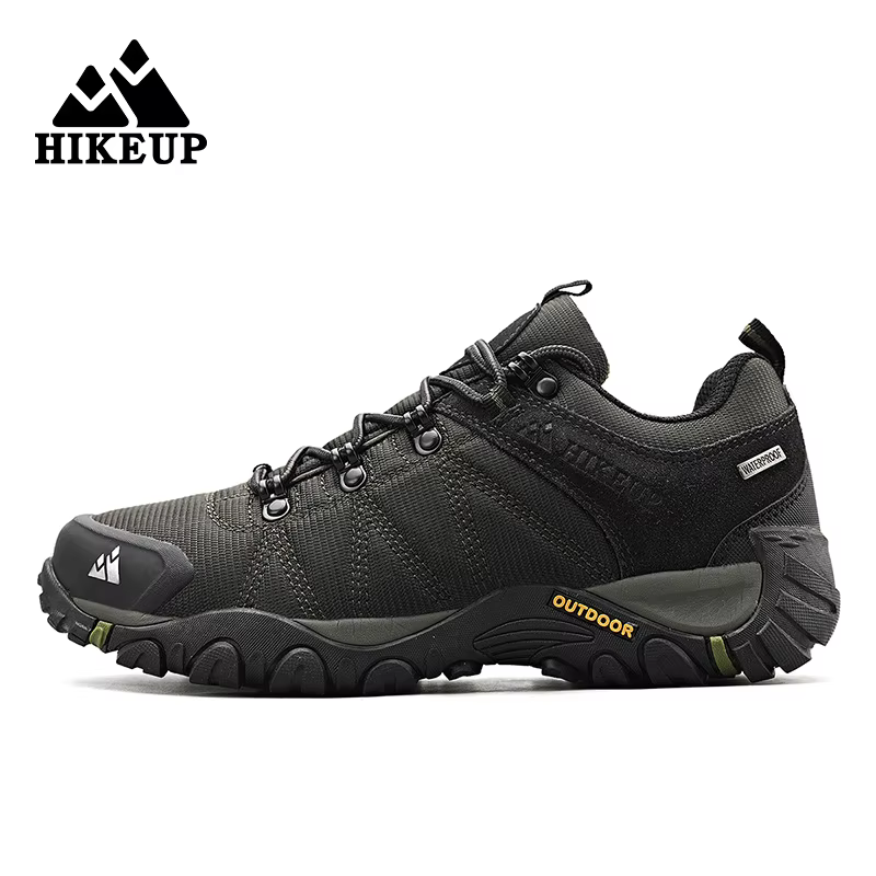 HIKEUP chaussures de randonnée antidérapantes pour hommes vêtements de plein air respirants résistan