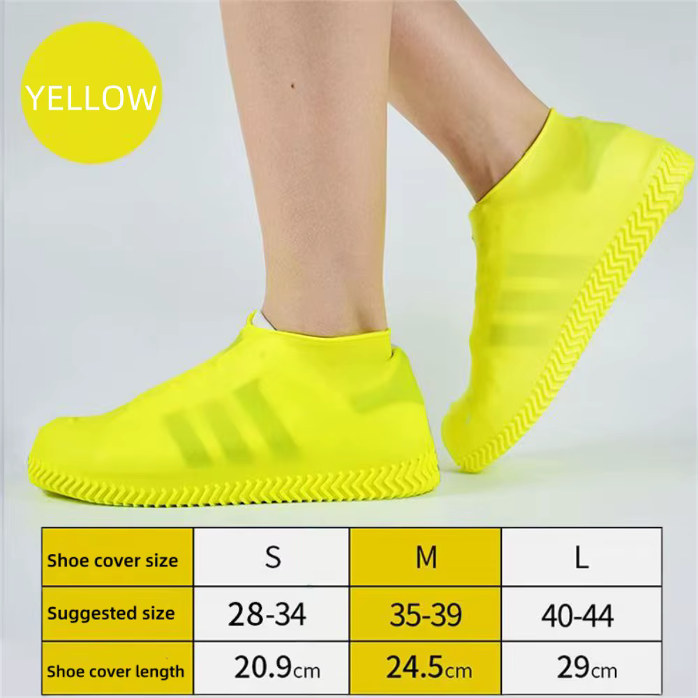 Couvre-chaussures de pluie imperméables, réutilisables, antidérapants, pour l'extérieur, pour adulte