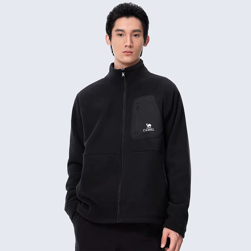 GOLDEN CAMEL Vestes de randonnée d'extérieur pour hommes, veste polaire imperméable trois-en-un, cou