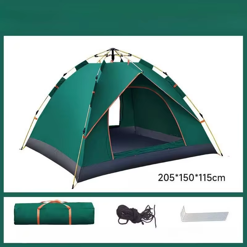 Tente pop-up automatique pour 2 à 3 personnes, tente instantanée coupe-vent, étanche, en un seul cli