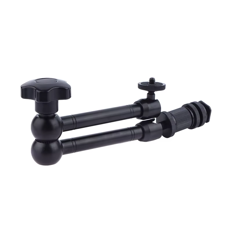 Bras magique articulé à Friction réglable de 11 pouces + pince pour caméra, moniteur LCD, lampe de p