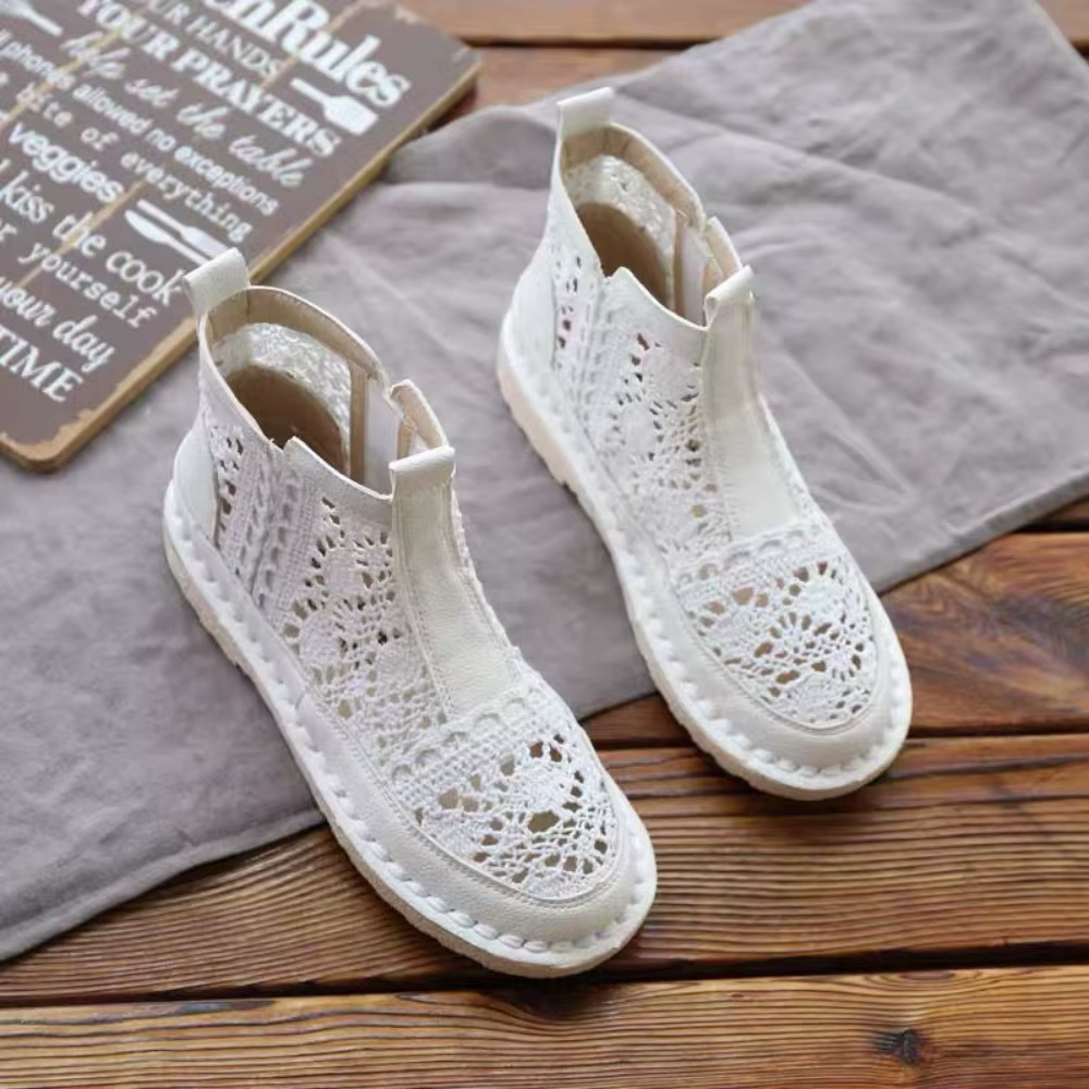 Chaussures de sport en maille respirante pour femmes, chaussures de marche en dentelle peu profondes