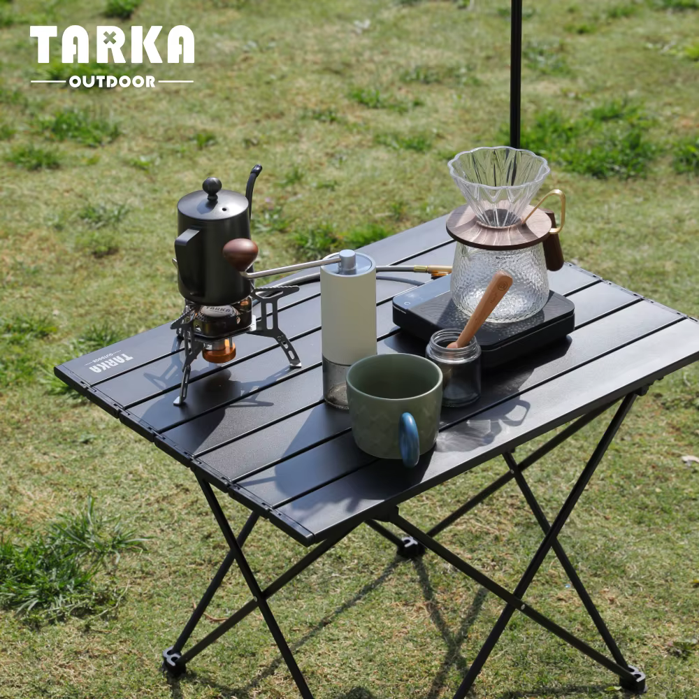 TARKA Camping en plein air Table pliante fête pique-nique barbecue Portable bureau pliable haute rés