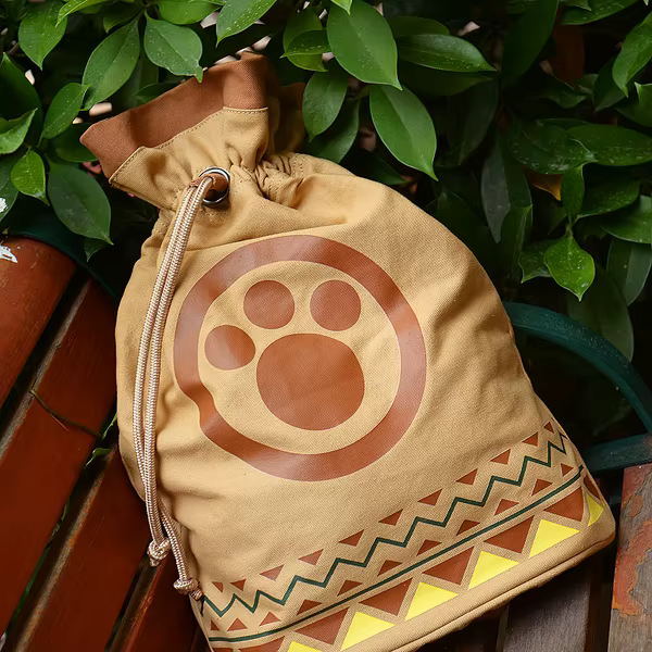 Sac à dos en toile de style japonais, Cartable, Anime, Périphérique, Monster Hunter, Airou, Cat Prox