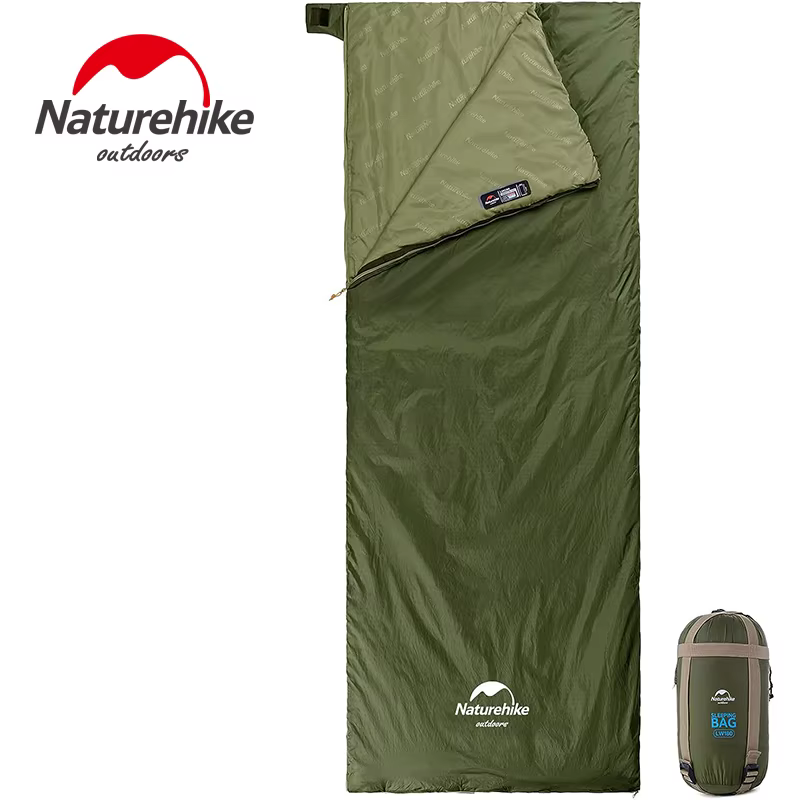 Naturehike lw180 sac de couchage ultraléger coton sac de couchage printemps été sac de couchage en p