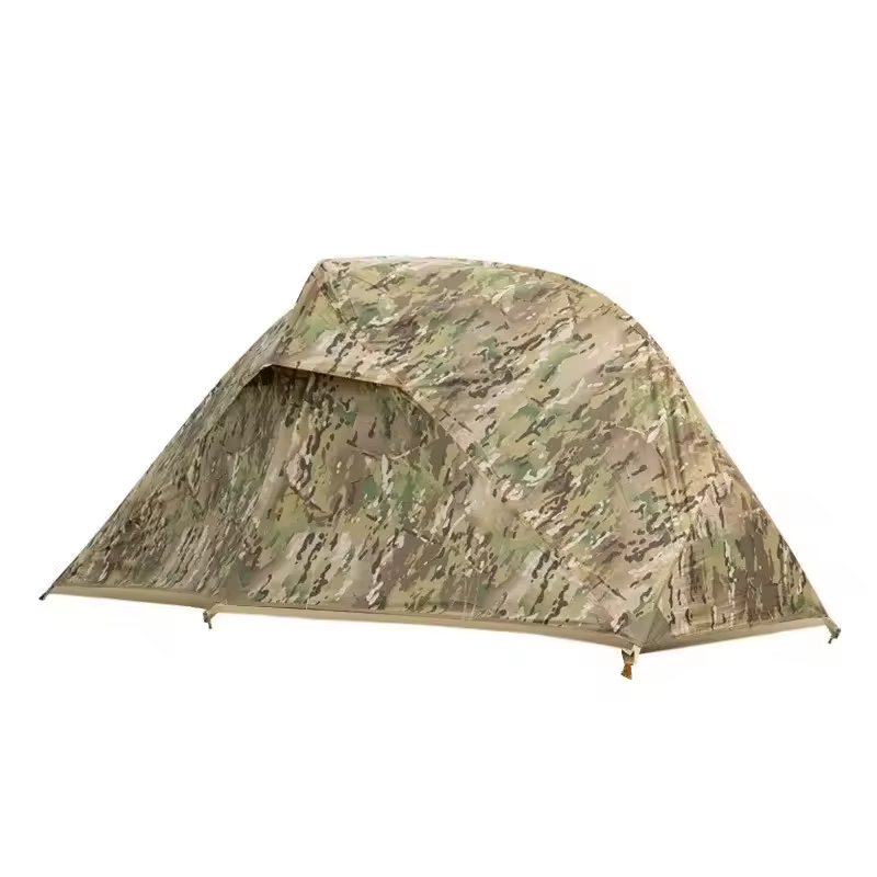 Tente de Camping ultralégère d'extérieur, imperméable, Camouflage de mars, Double couche, simple