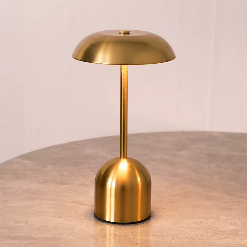 Lampe décorative minimaliste en métal LED veilleuse lampe d'ambiance Rechargeable lampe de Table à c