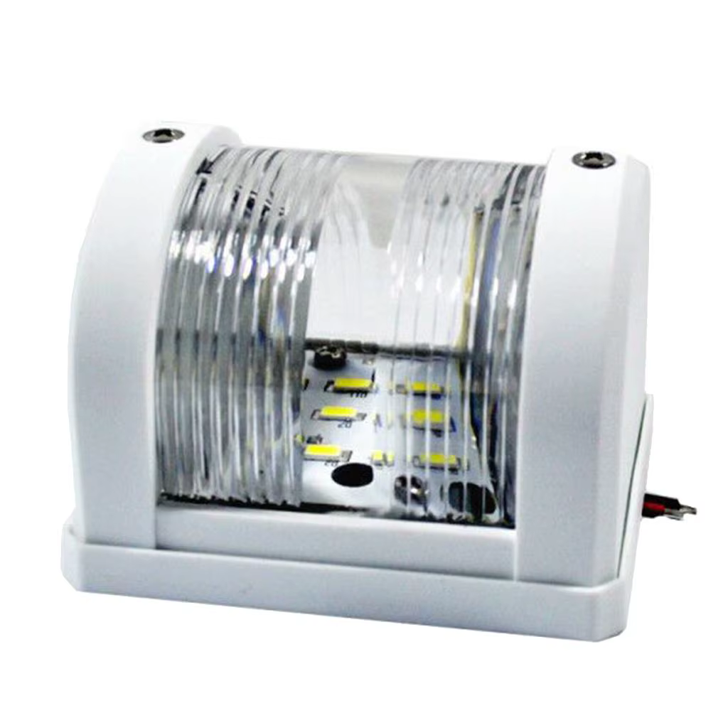 Feu de navigation marin 12V étanche à LED, lampe de traversée en ABS pour la sécurité des bateaux et
