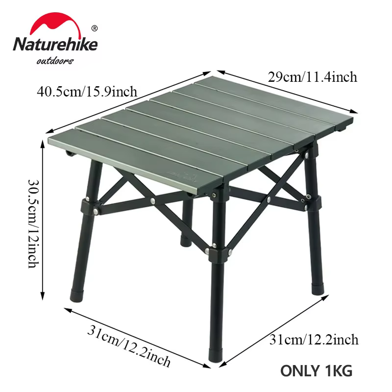 Naturerandonnée L02 Table de Camping randonnée en plein air Table pliante Ultra légère Portable Tabl