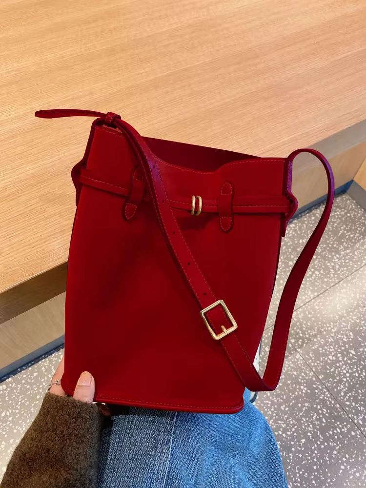 Sac à main rétro en faux daim pour femmes, sacoche simple de grande capacité, solide, à la mode, pou