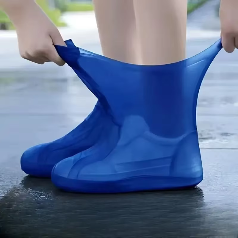 Couvre-chaussures imperméables en silicone pour une utilisation en extérieur, couvre-bottes de pluie