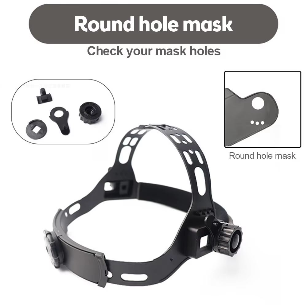 Accessoires pour masque de soudeur : Bandeau de remplacement réglable pour casque de soudage (trous 