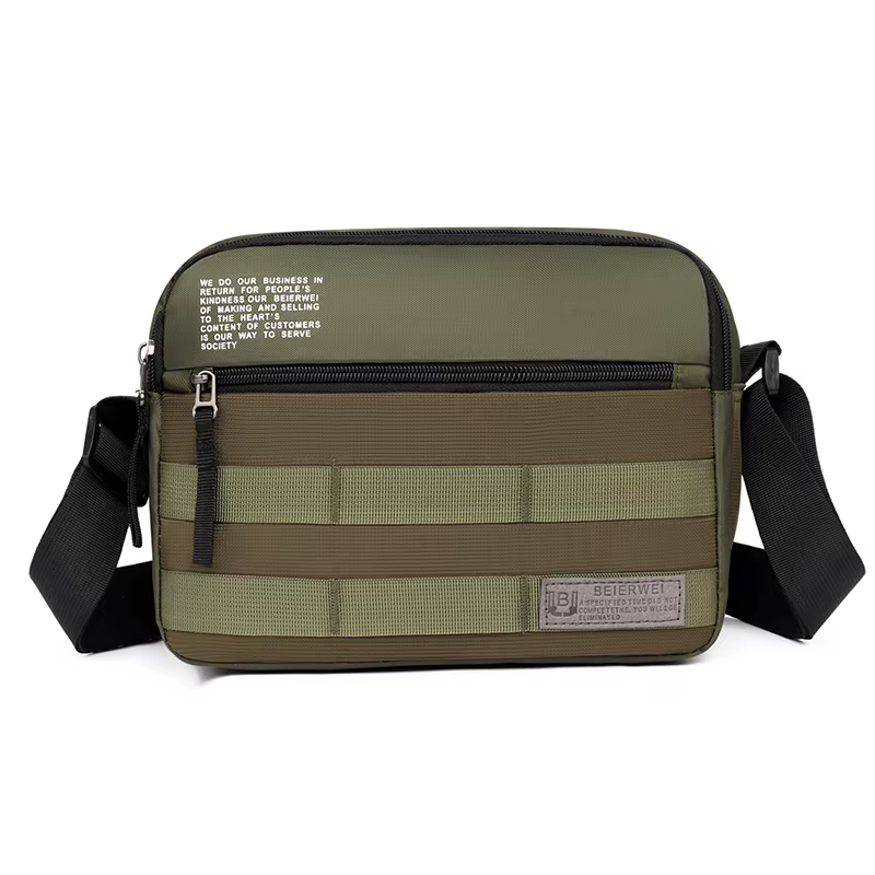Sac à bandoulière pour homme en nylon imperméable, sac messager professionnel multi-compartiments, s