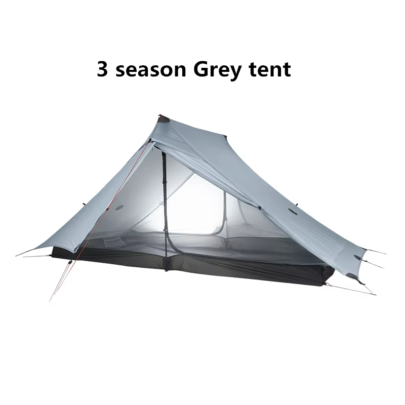 FLAME'S CREED Lanshan 2 Pro Just 920 grammes 2 côtés 20D Silnylon léger 2 personnes 3 et 4 saisons t