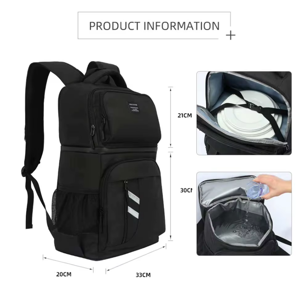 DENUONISS 2-en-1 sac à dos isotherme thermique sac isotherme pique-nique bière sacs isothermes sac d