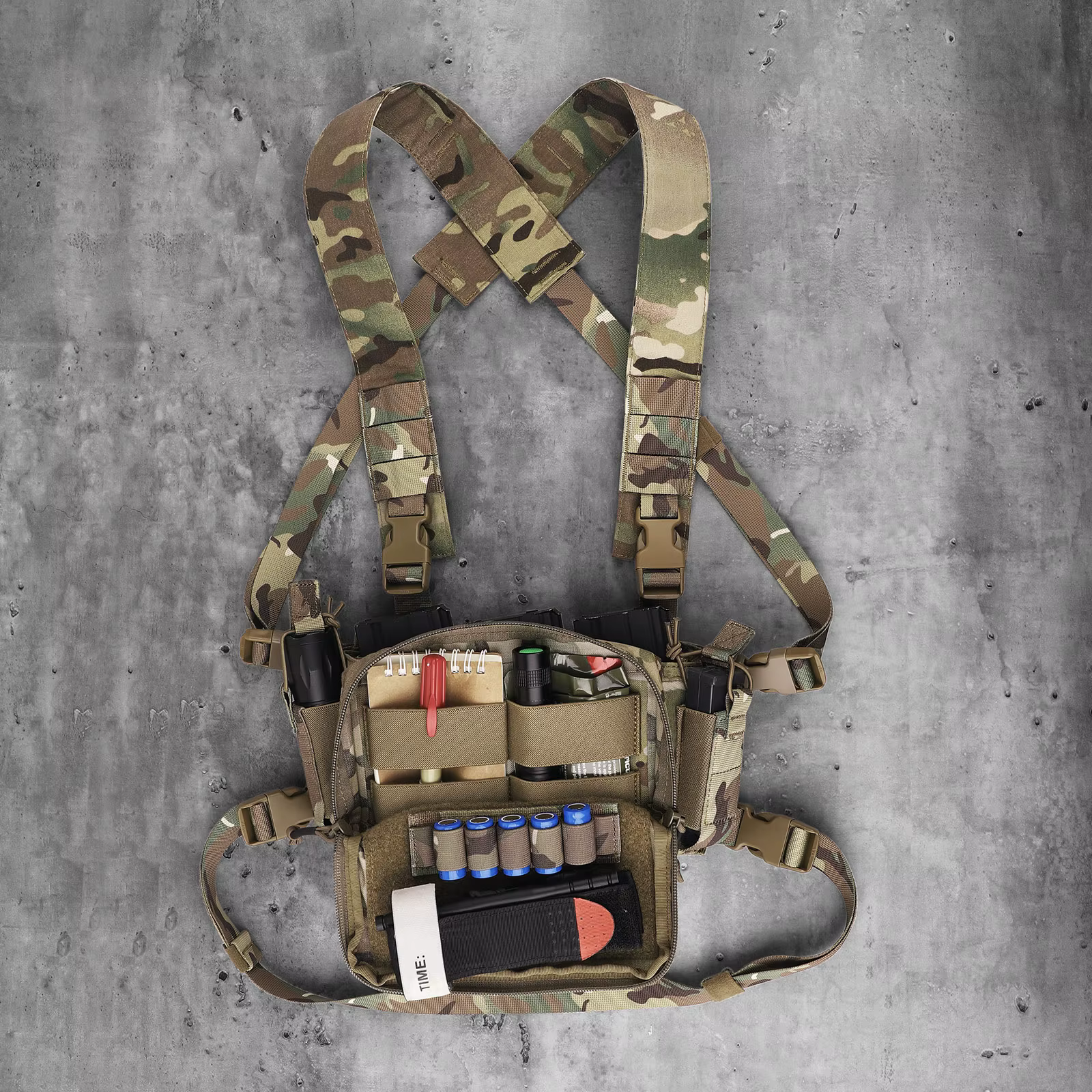 Vention YDEX-Sac à Dos DulFlatpack D3 D3CR, Chest Rig, GlaRifle AK Figured Pistol Magazine, Poudres