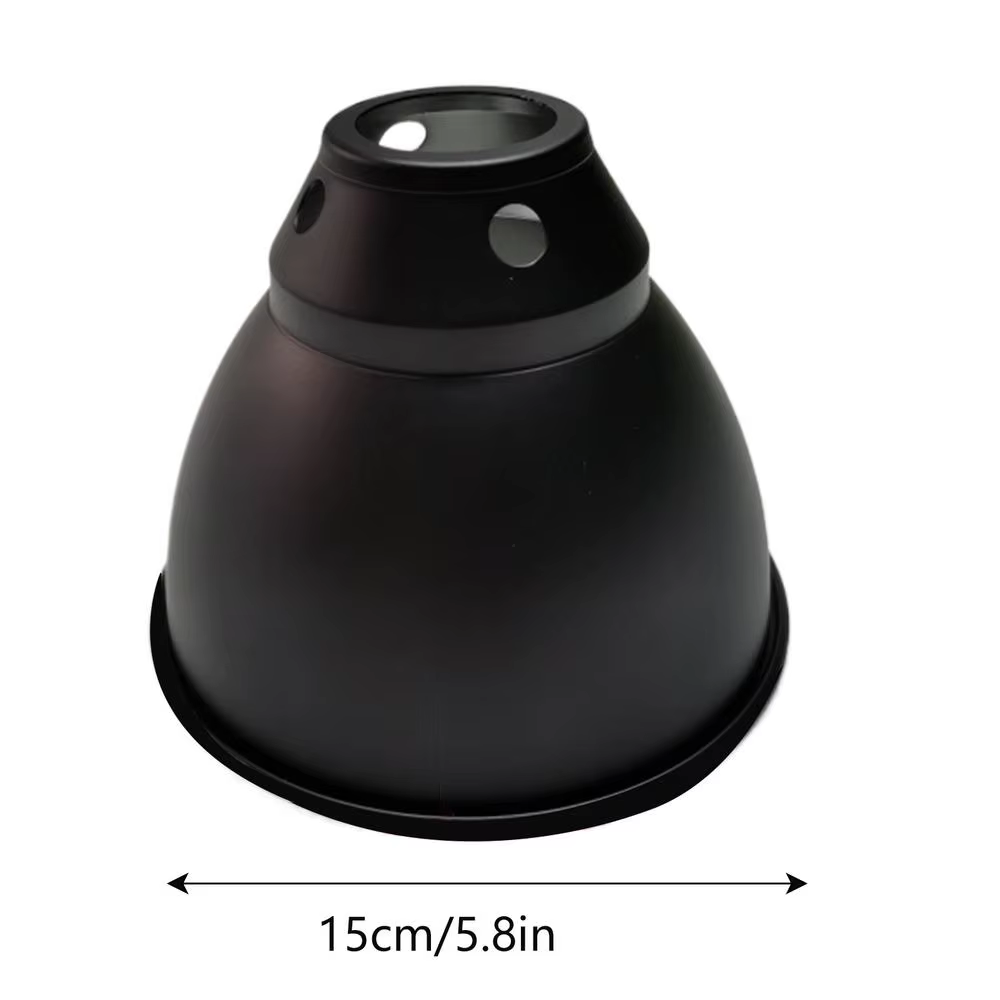 Lampe thermique pour reptiles à dôme profond, réflecteur de lumière UVB, abat-jour en dôme, système 