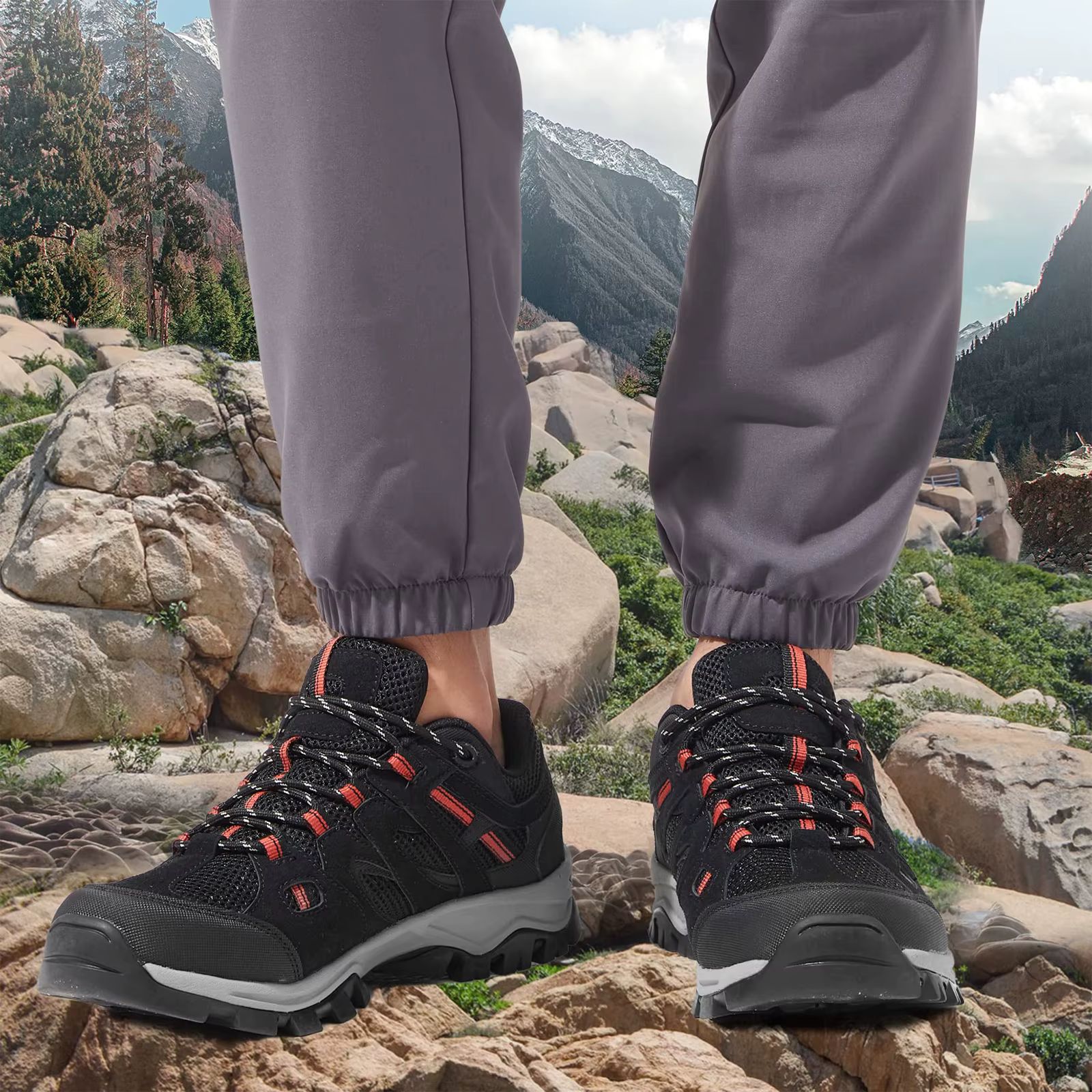 GOLDEN CAMEL-Chaussures de randonnée pour homme, baskets de course sur sentier légères, coordonnante