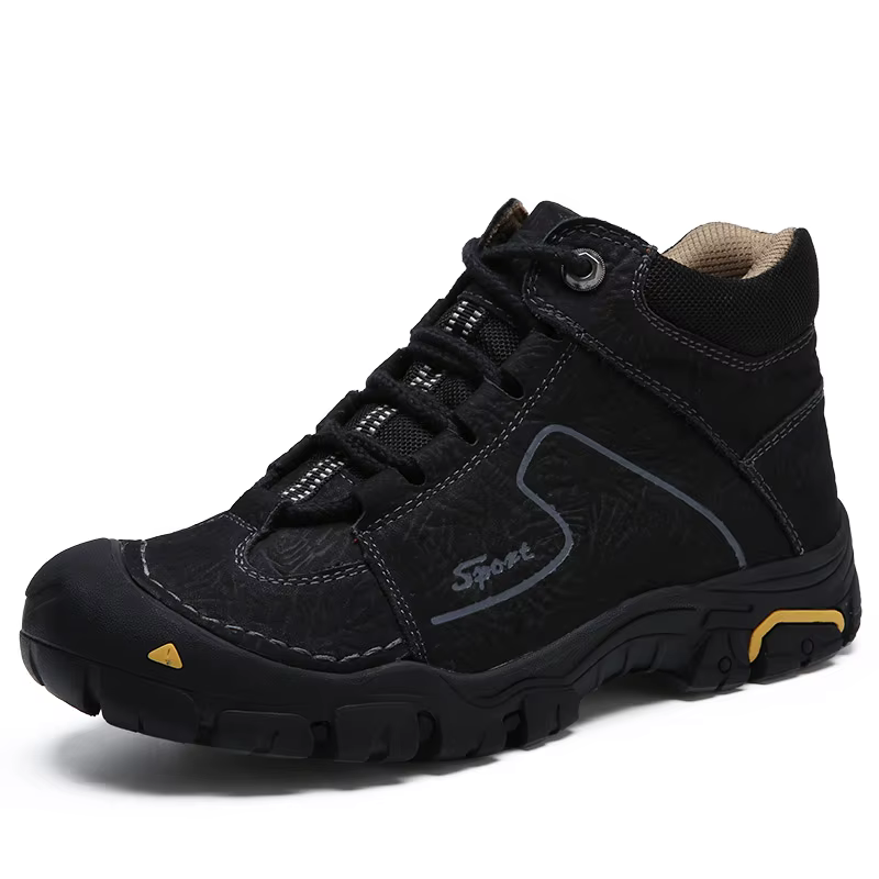Chaussures de randonnée imperméables en cuir véritable pour hommes, baskets de marque, de randonnée,