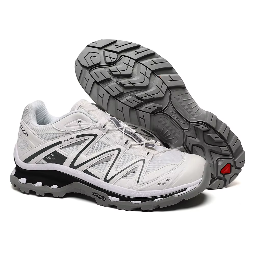 Chaussures de trail running imperméables Salomon XA QUEST Pro 3D pour homme, beige/blanc, randonnée 