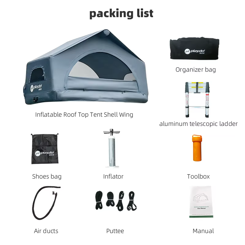 Tente de toit compacte et légère pour SUV, fourgonnette, voiture, équipement de camping pour les voy