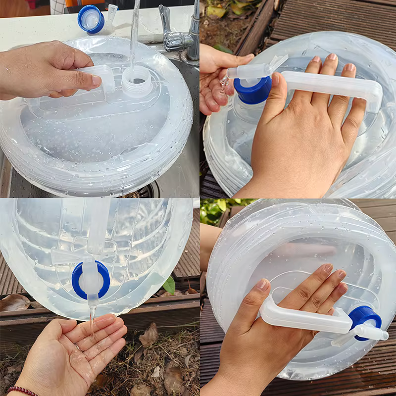 5 / 10 / 15l portable seau pliant réserve d'eau d'urgence réservoir pliable Camping extérieur randon