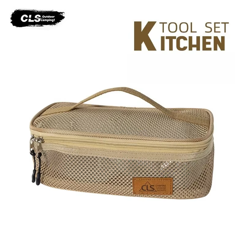 Sac de rangement d'ustensiles de cuisine de Camping en plein air, sac de rangement de vaisselle de c