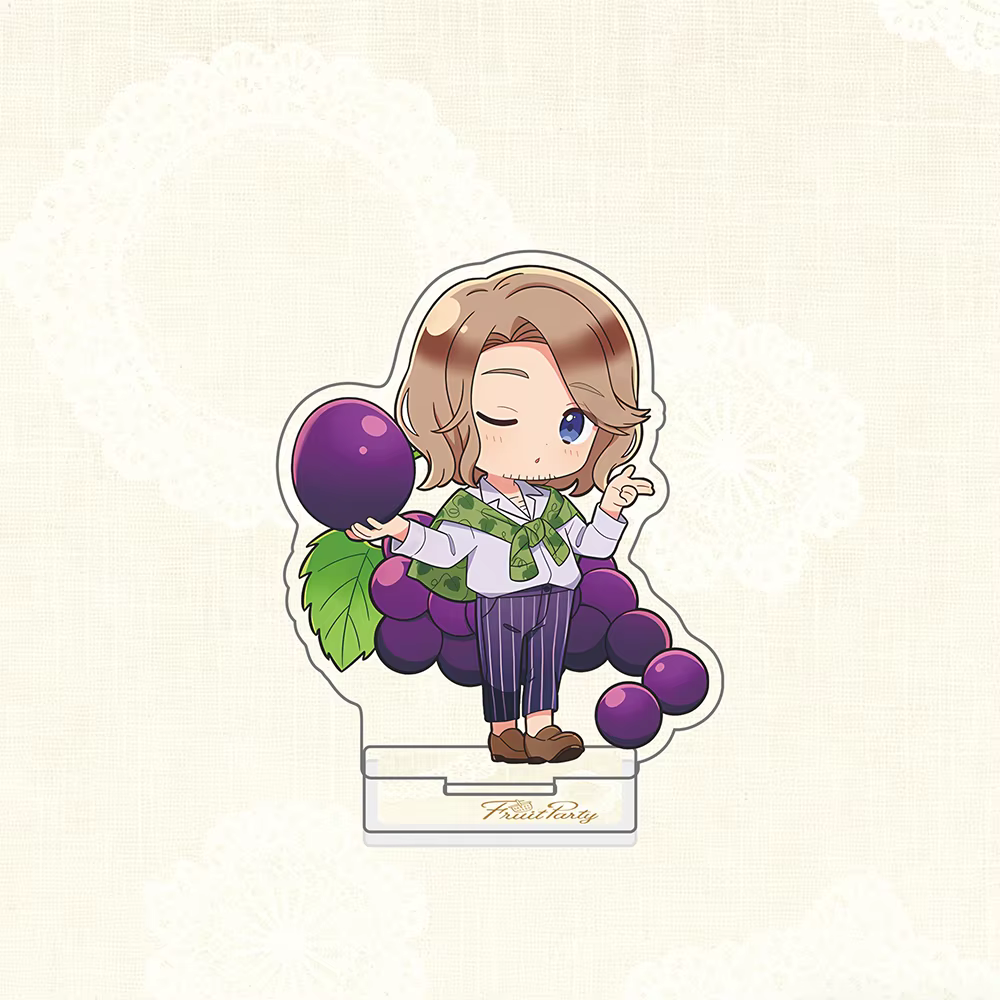 Support en acrylique et porte-clés APH Fruit Party | Ornement de bureau Kawaii Chibi Hetalia Chara