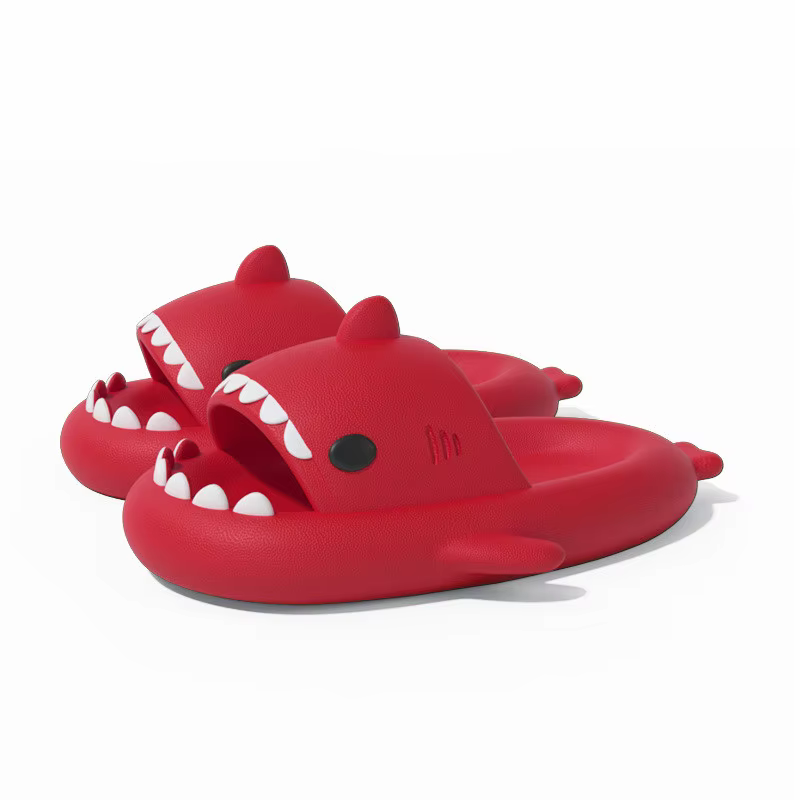 Pantoufles requin grande taille 46 47, semelle épaisse de 4cm, diapositives de bain pour femmes et h