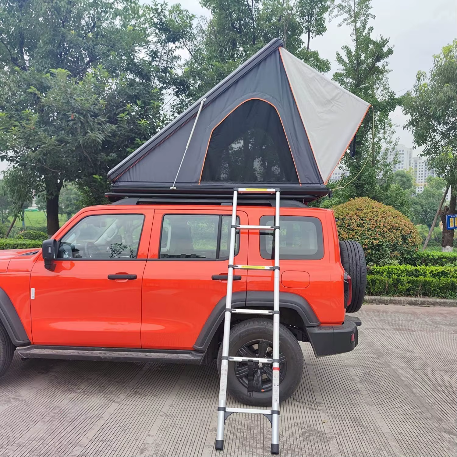 Tente de toit de voiture en aluminium pour 2 personnes, randonnée, coque rigide, convient aux camion