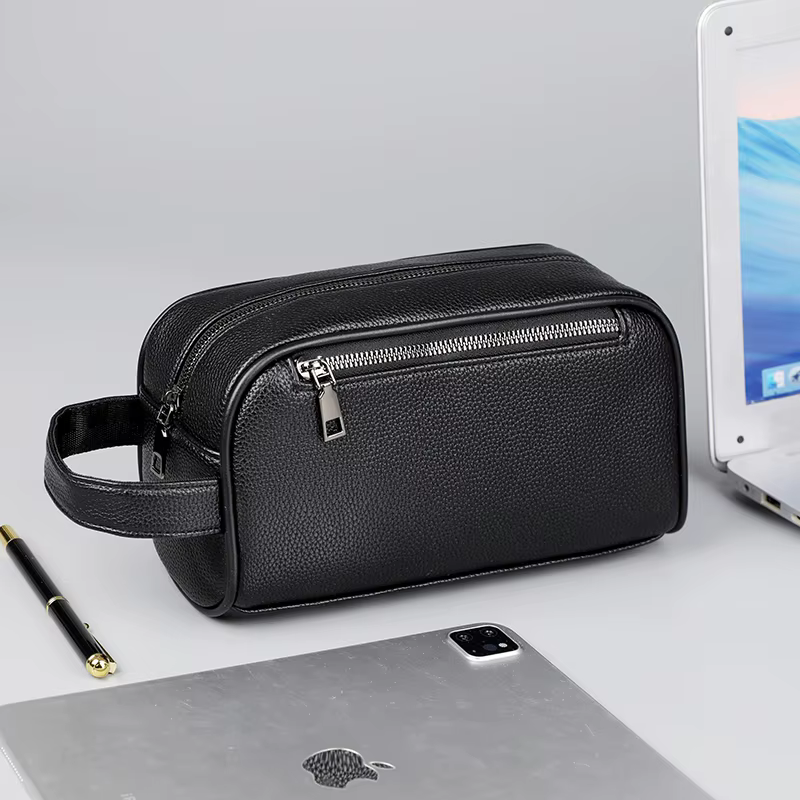 Mode décontracté hommes sac à main de haute qualité en cuir PU pochettes porte-monnaie pour hommes W