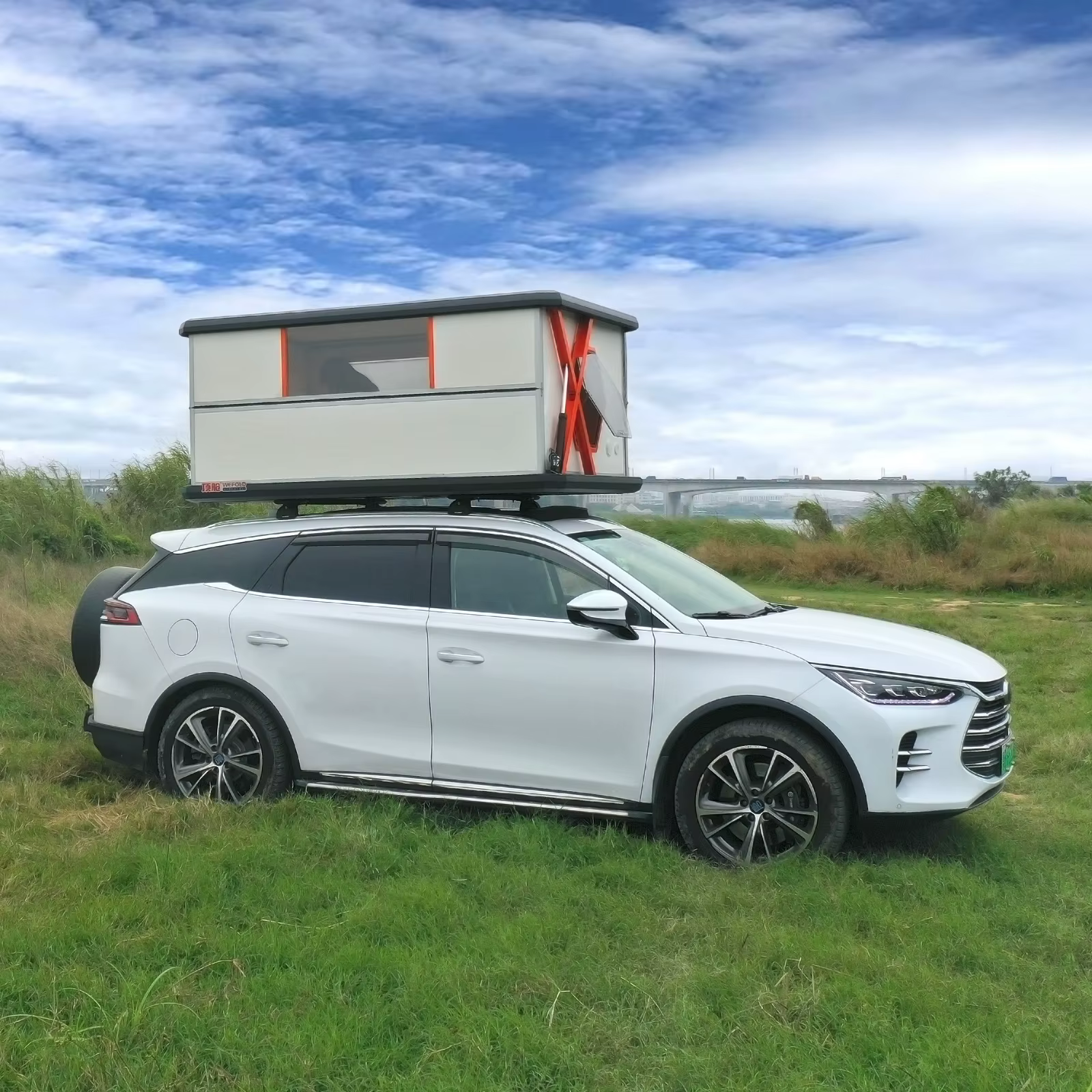Tente de toit pour voiture en aluminium à coque rigide, résistante à la chaleur, aux UV et à l'eau, 