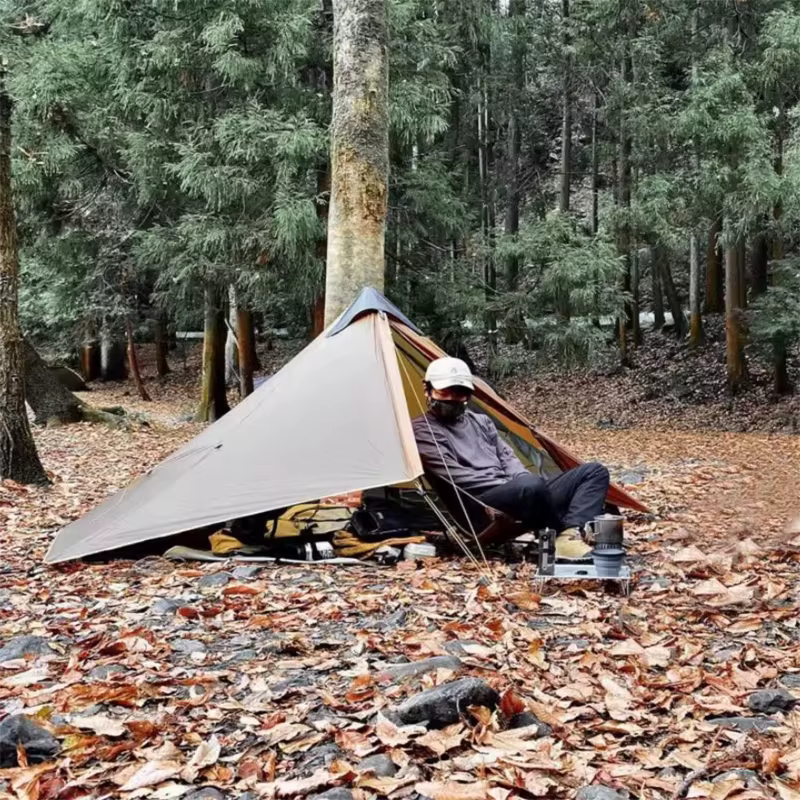 FLAME'S CREED Lanshan 1 personne tente de Camping ultralégère extérieure simple homme 3 saisons prof