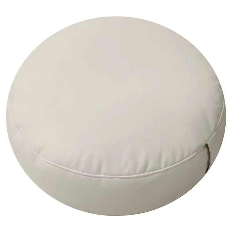 Pouf Ottoman en Faux daim, repose-pieds décoratif doux avec housse amovible, mobilier de salon, cham