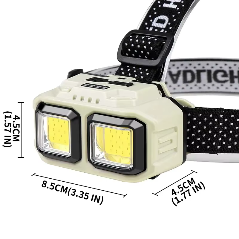 Lampe frontale à capteur LED très brillante, lampe de Charge de Type C avec batterie 18650, étanche,