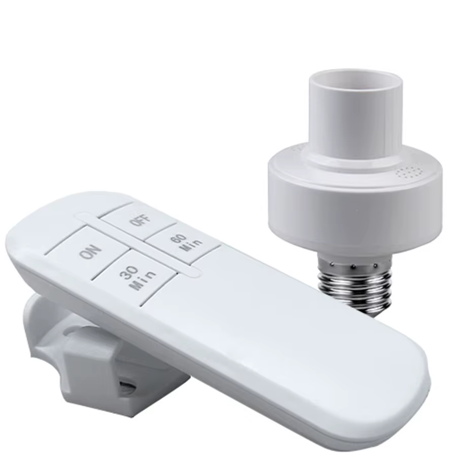 Support de lampe intelligent avec télécommande sans fil E27, compatible avec les ampoules LED, kit i